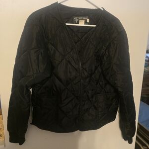 Rothco Black Puffer Jacket No Collar